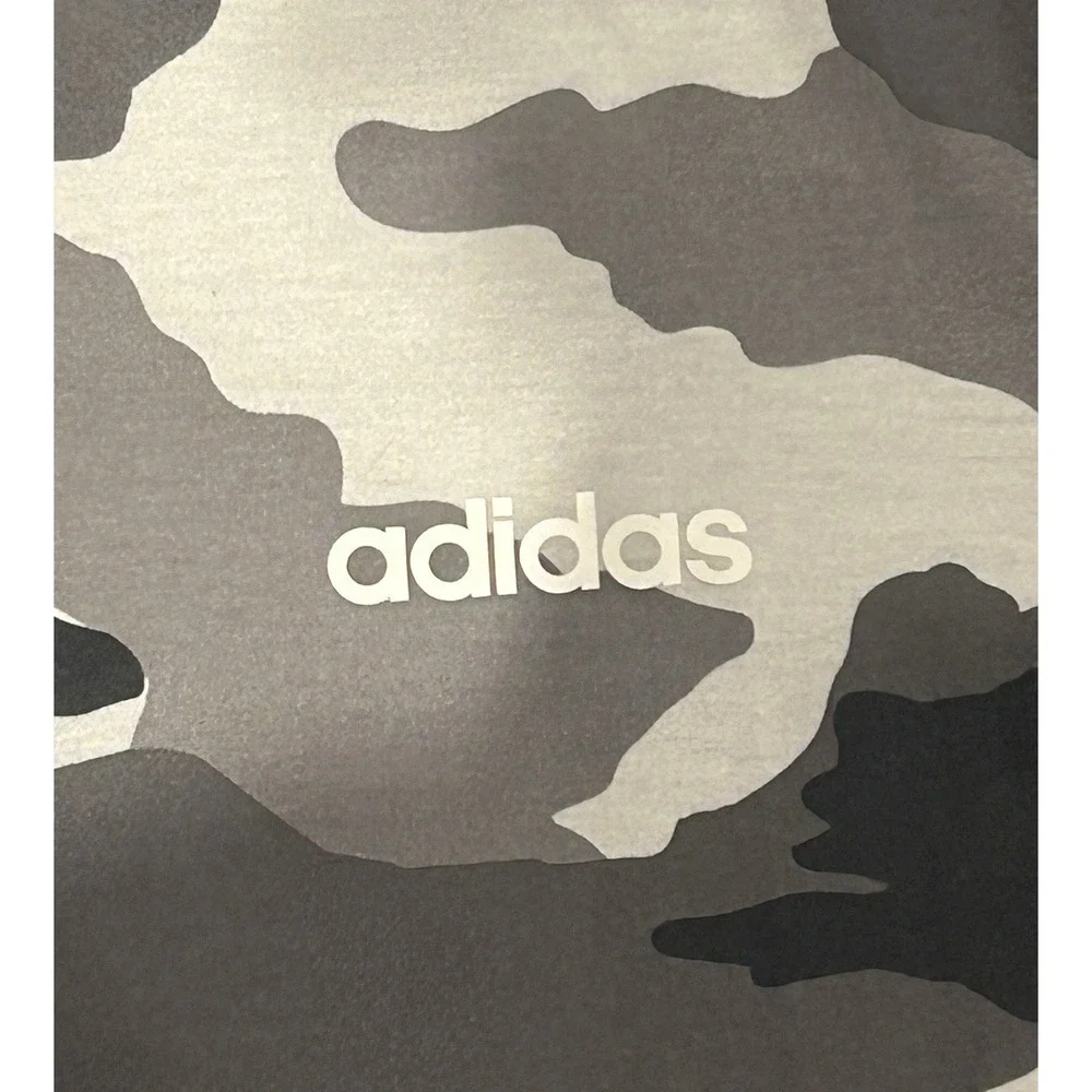 Adidas Climalite Shirt Men's Sz XL Black/White/Gray Camo Short Sleeve Crew Neck